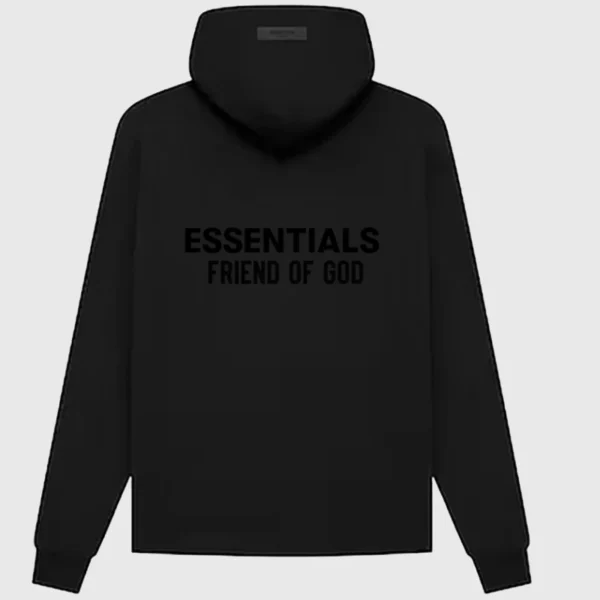Essentials Friend Of God Hoodie Black (1)